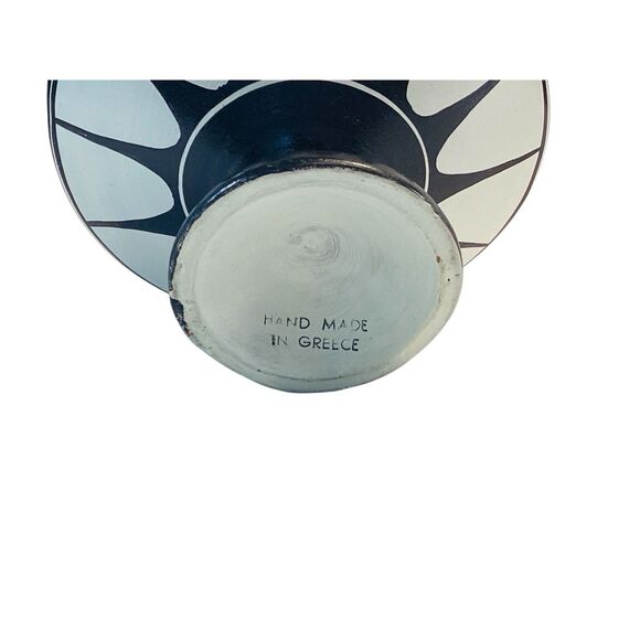 Greece Terra Cotta Hand Painted Ewer Vase Nude Man Angel 7.75” **READ** - Picture 9 of 10